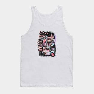 modern face Tank Top